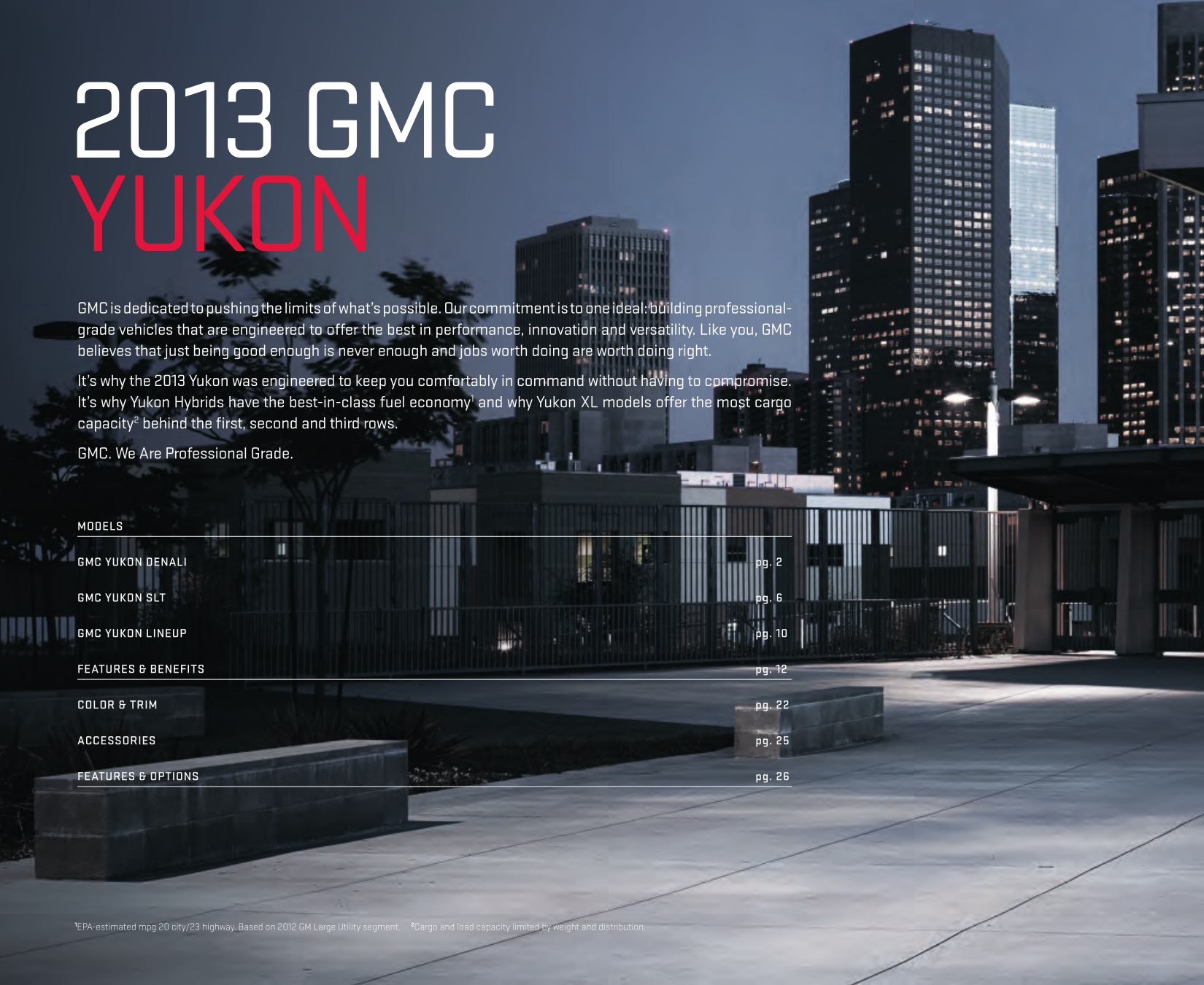 2013 GMC Yukon Brochure Page 27